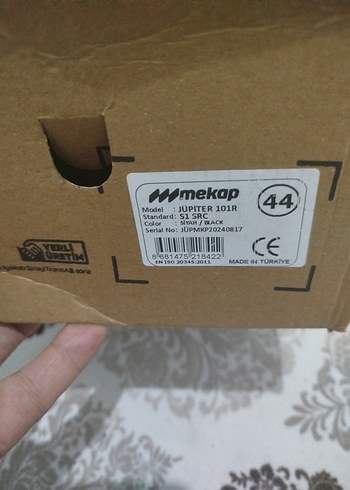 orijinal sıfır saf deri mekap marka iş ayakkabısı 44 numara - Görsel 7