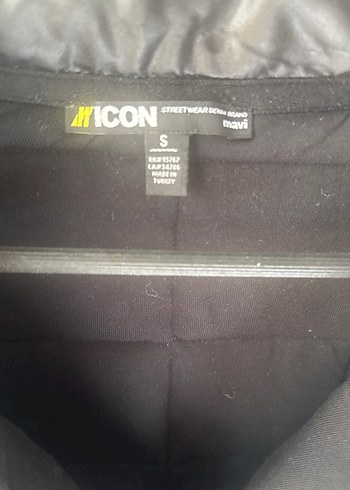 Siyah Kısa ve Fermuarlı Kadın sweat - Görsel 2