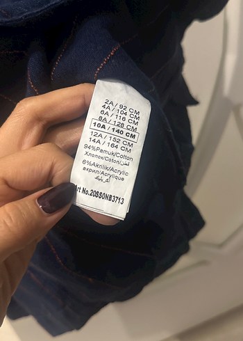 Düğmeli Lacivert blazer ceket nebbati marka - Görsel 3