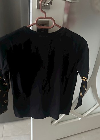 Siyah Batman Baskılı Erkek Sweatshirt - Görsel 3