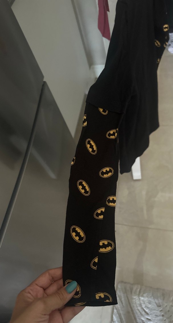 Siyah Batman Baskılı Erkek Sweatshirt - Görsel 4