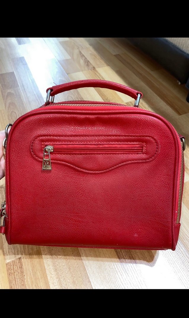 Madame Kırmızı Deri Fermuarlı Kadın Çanta - Görsel 2