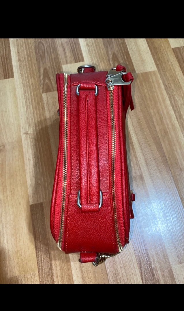 Madame Kırmızı Deri Fermuarlı Kadın Çanta - Görsel 4