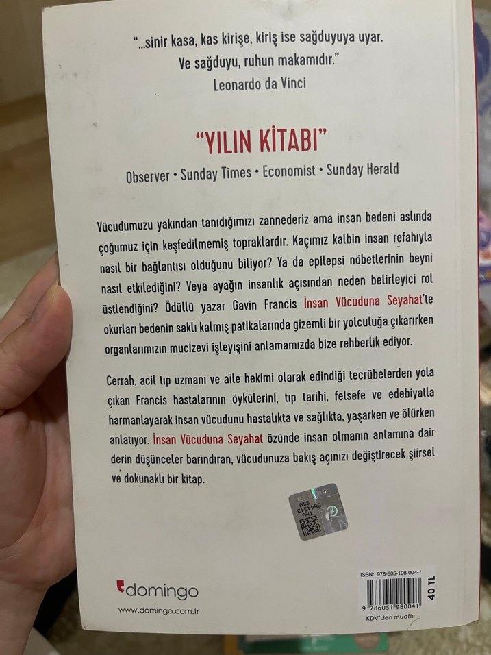 İnsan Vücuduna Seyahat - Gavin Francis - Görsel 2