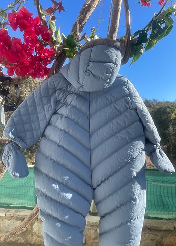 Gri Fermuarlı Erkek Bebek Tulum - Görsel 2