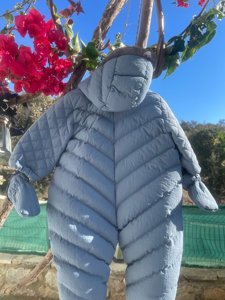 Gri Fermuarlı Erkek Bebek Tulum - Görsel 2