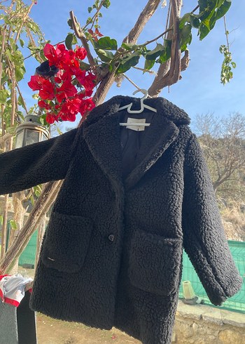 Siyah 
Uzun Peluş Kadın Kaban - Görsel 2