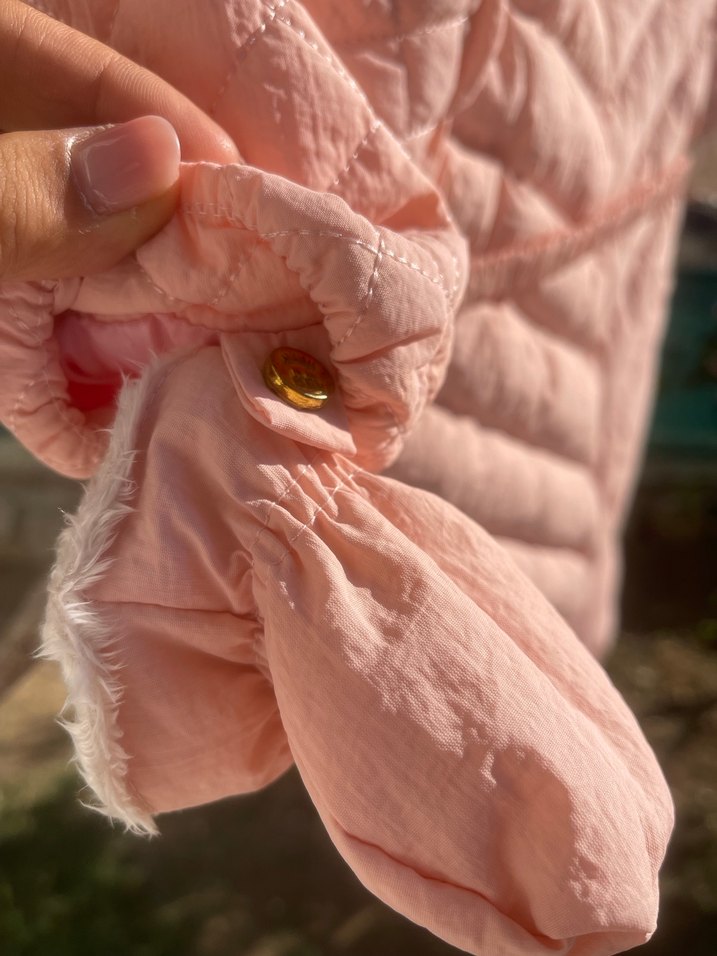 Pembe Kürklü Bebek Kız Tulumu - Görsel 3