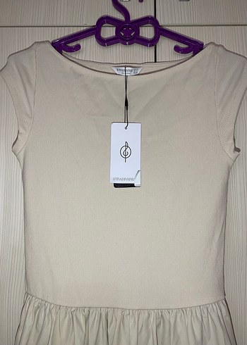 Kadın Bej Kolsuz Midi Elbise - Görsel 2