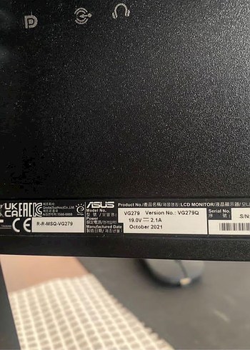 Asus 27 VG279 FHD Gaming Monitor - Görsel 4