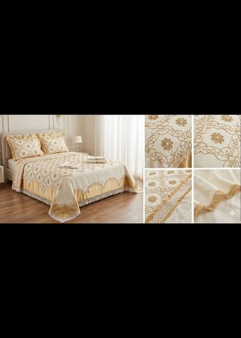 Nakışlı çift kişilik pike takımı - Görsel 3