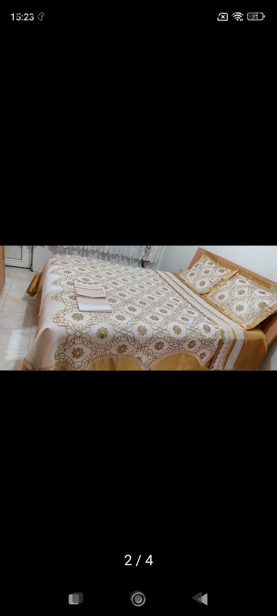 Nakışlı çift kişilik pike takımı - Görsel 2