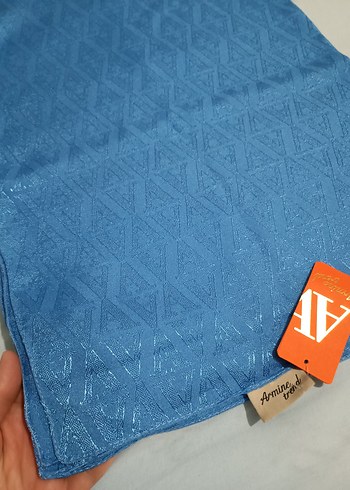 Armine Saks Mavisi  Kadın Şal - Görsel 3