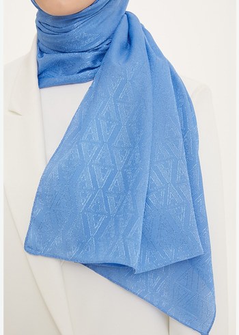 Armine Saks Mavisi  Kadın Şal - Görsel 2