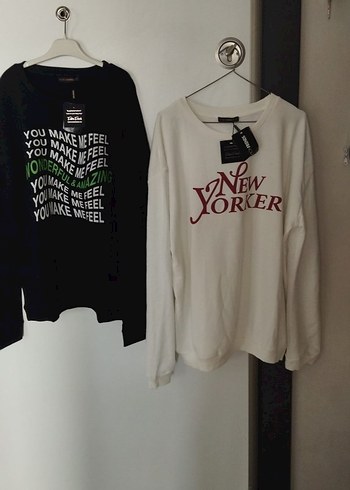 Beyaz Baskılı Kadın Tişörtü, Kısa Kollu, Salaş - Görsel 2