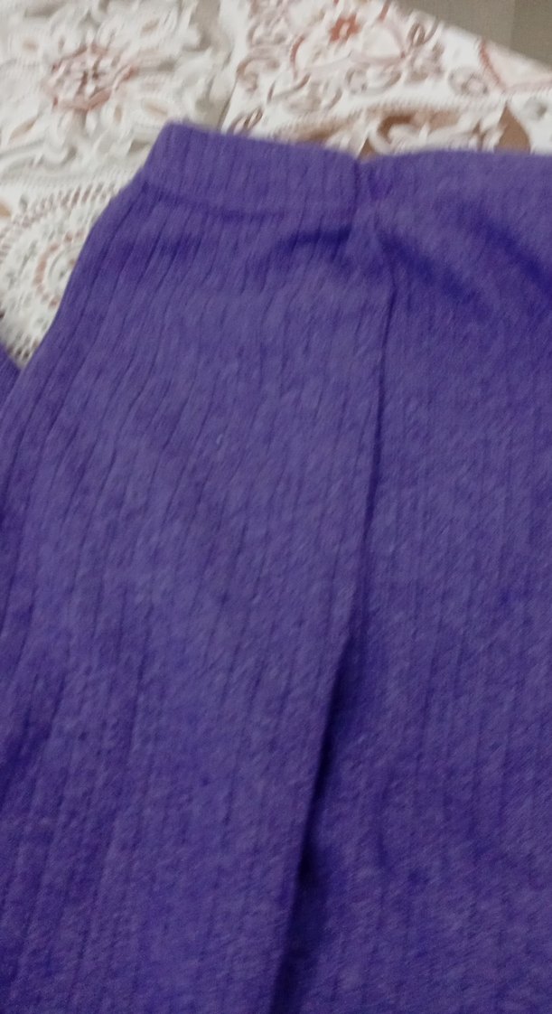 Mor fitilli Uzun Kollu Kız Bebek Takımı - Görsel 5