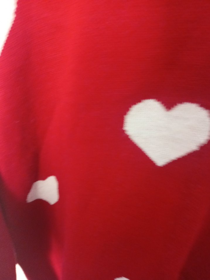 Kırmızı V Yaka Piliseli Uzun Elbise - Görsel 5