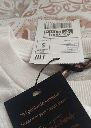 Beyaz Uzun Kollu New Yorker Sweatshirt. - Görsel 5