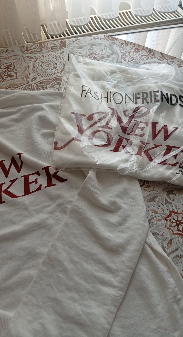 Beyaz Uzun Kollu New Yorker Sweatshirt. - Görsel 2