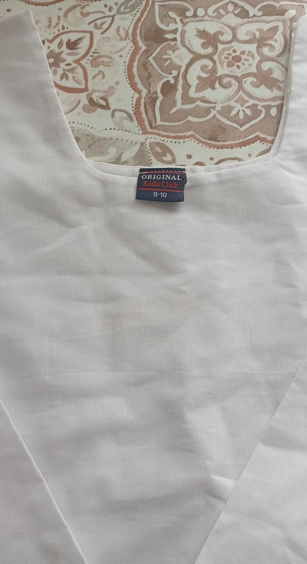 Çocuk Beyaz Uzun Kollu Atlet - Görsel 2