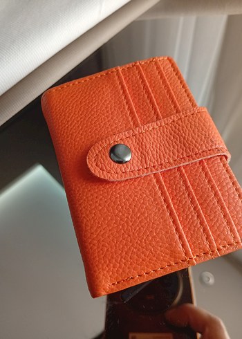 Turuncu Parlak Deri Kadın Çanta ve Cüzdan - Görsel 7