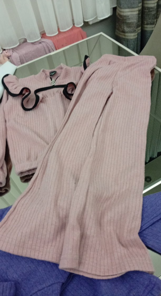 Mor Fitilli Kız Çocuk Triko Hırka - Görsel 5