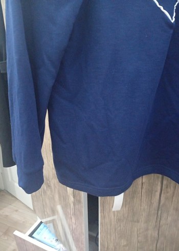 lacivert eşofman takımı alt  geniş kesim üst l beden - Görsel 2