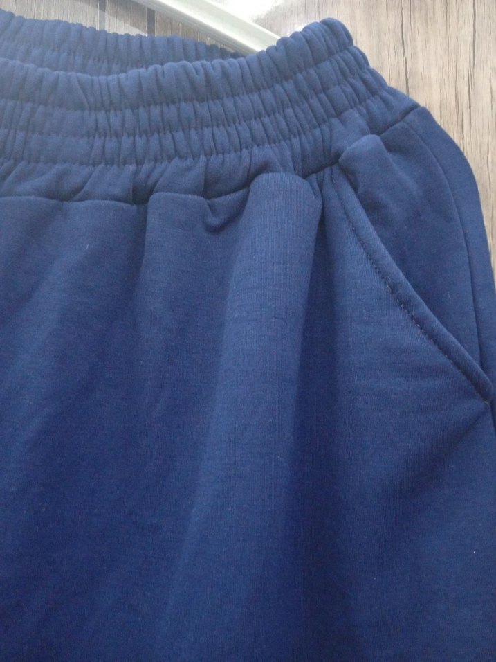 lacivert eşofman takımı alt  geniş kesim üst l beden - Görsel 4