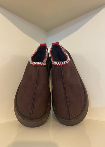 Kahverengi Süet Platform Topuklu Kadın Terlik - Görsel 2