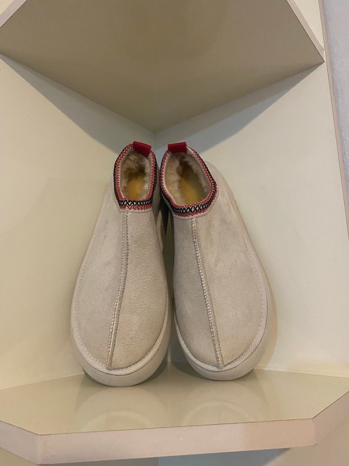 Bej Kadın Süet Platform Terlik Sabo Terlik - Görsel 2