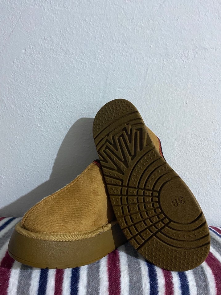 Kadın Taba Yumuşak Dolgu Topuklu Sabo Terlik - Görsel 4