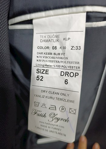 Düğmeli Siyah Erkek Takım Elbise - Görsel 3