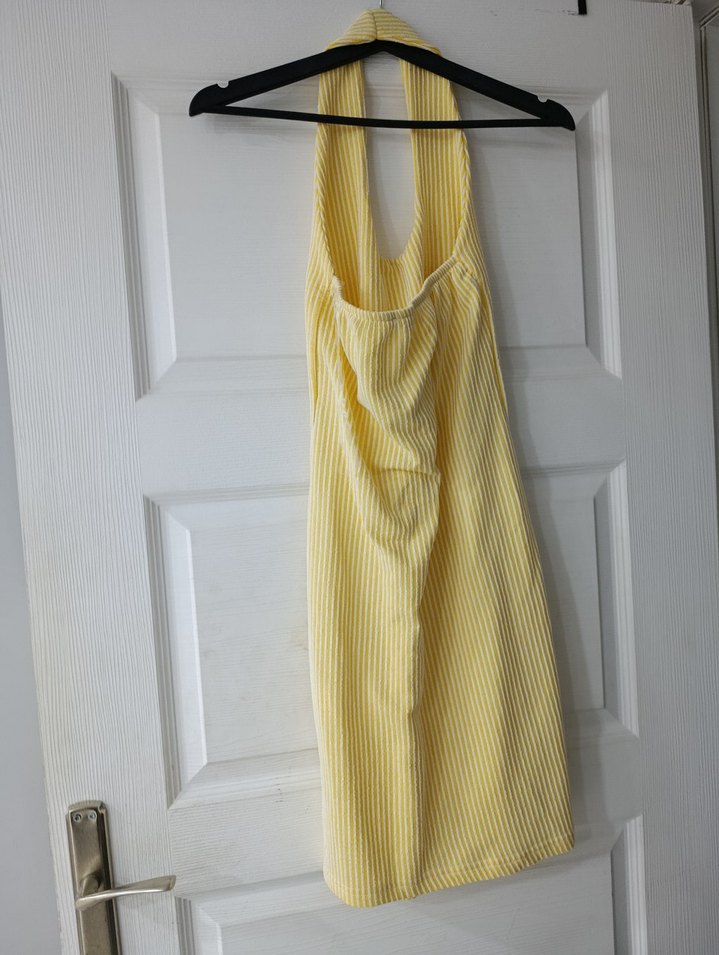 Sarı Çizgili elbise - Görsel 2