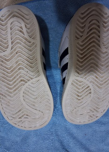 Beyaz  Çocuk 25numara Spor Ayakkabı Velcro - Görsel 3