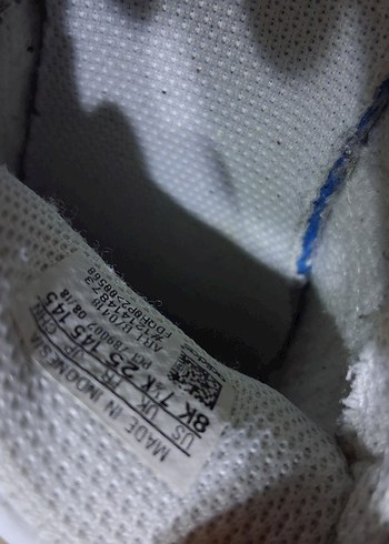 Beyaz  Çocuk 25numara Spor Ayakkabı Velcro - Görsel 4