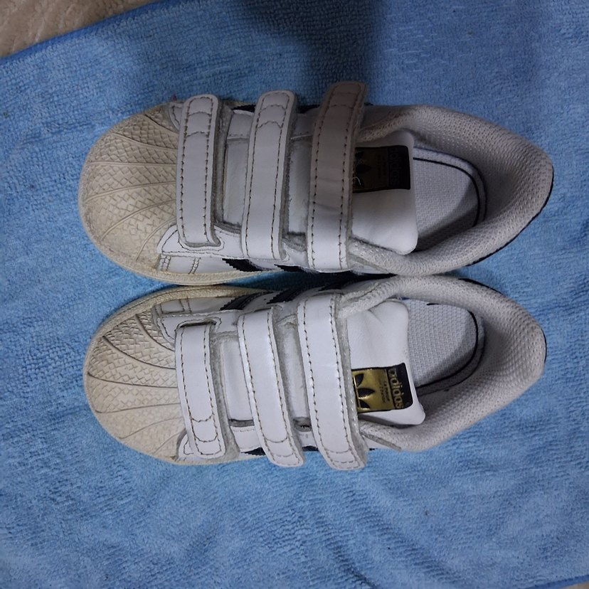 Beyaz  Çocuk 25numara Spor Ayakkabı Velcro - Görsel 2