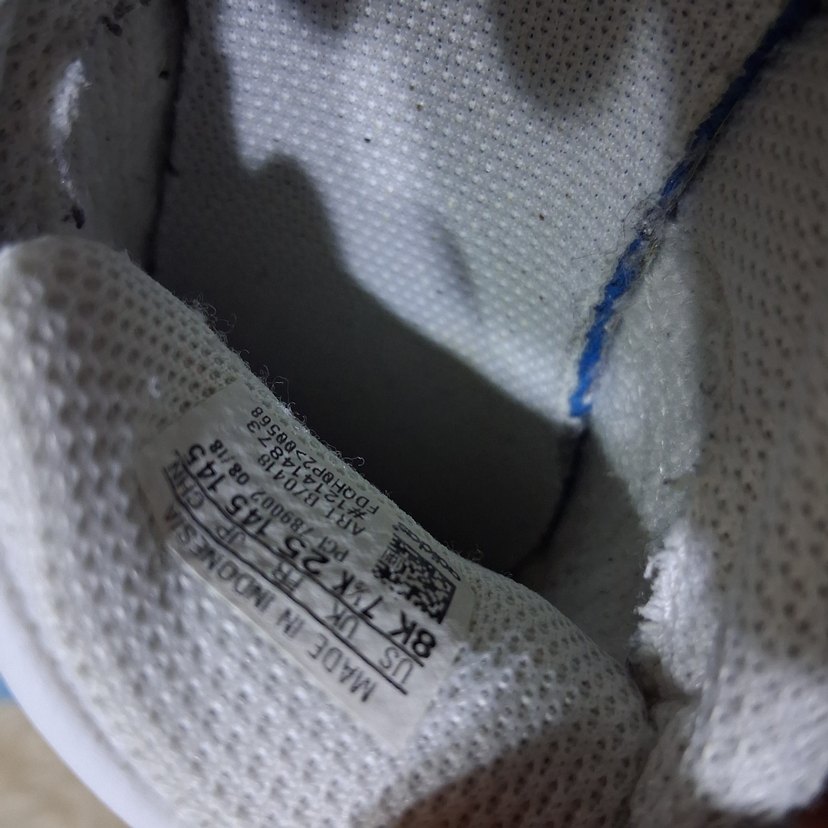 Beyaz  Çocuk 25numara Spor Ayakkabı Velcro - Görsel 4