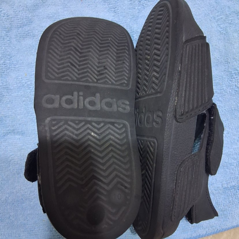 Siyah Adidas Cırtcırtlı çocuk 28 numara Sandalet - Görsel 3