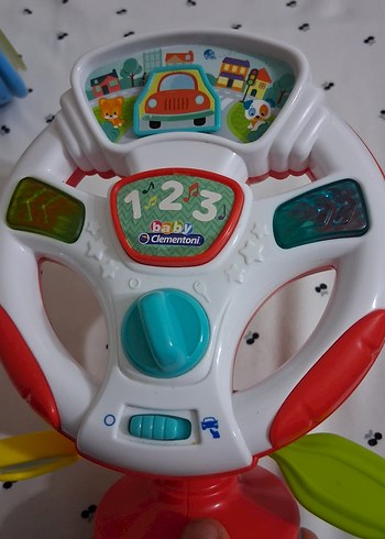 Renkli Bebek Müzikli Oyuncak Direksiyon vantuzlu yemek arkadaşı - Görsel 2