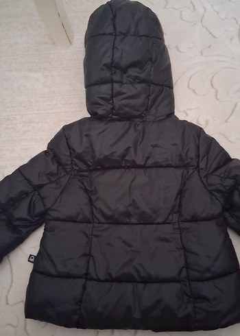 Kız Çocuk Siyah Kapüşonlu Fermuarlı Mont 2 yaş - Görsel 2