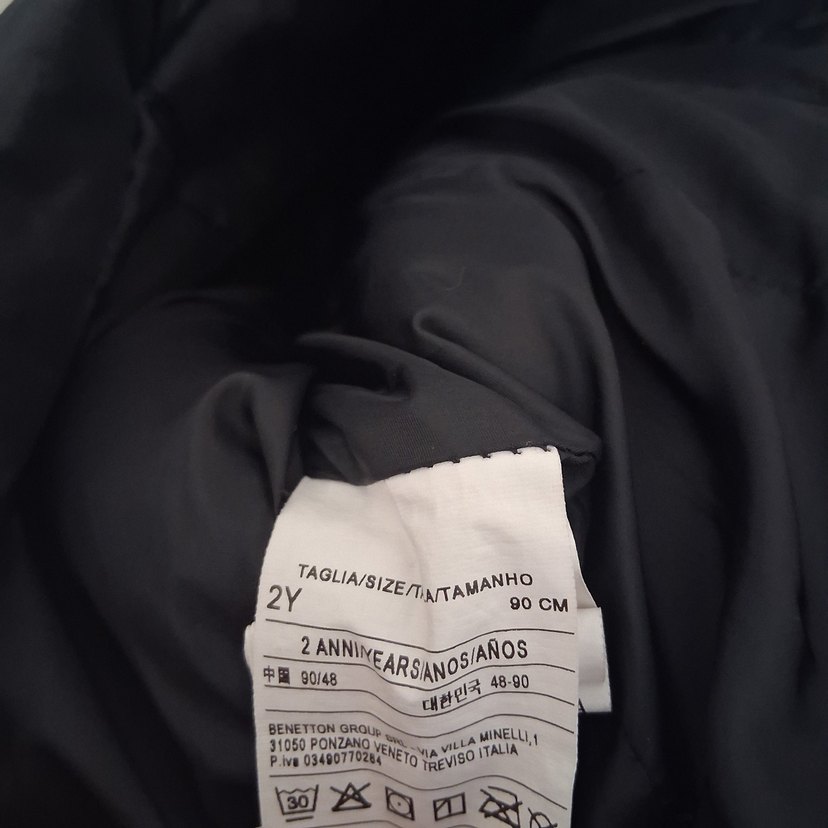 Kız Çocuk Siyah Kapüşonlu Fermuarlı Mont 2 yaş - Görsel 3