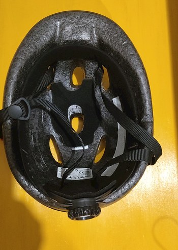 Mavi Plastik Çocuk Bisiklet Kaskı Velcro Bantlı - Görsel 2