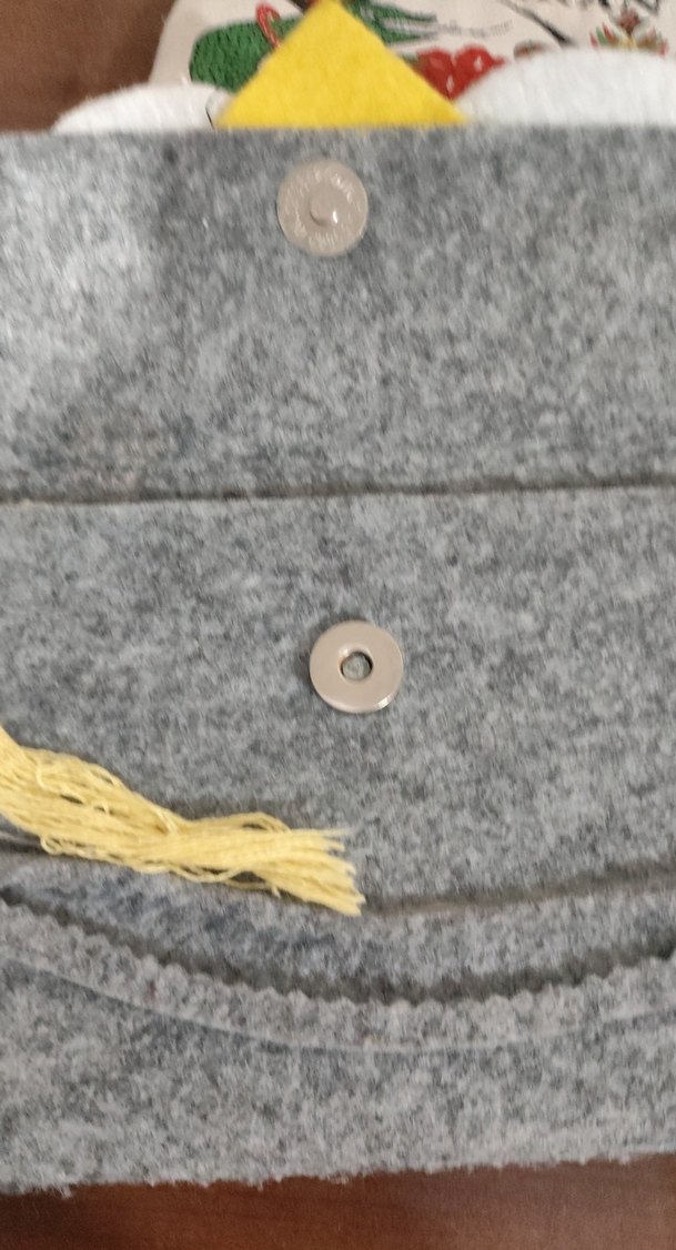 Bohem Tarzı Gri Çocuk Cüzdanı ve Fermuarlı Çanta - Görsel 2