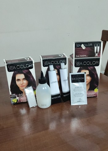 SEACOLOR Saç Boyası 3.66 Patlıcan Moru Tonu - Görsel 3