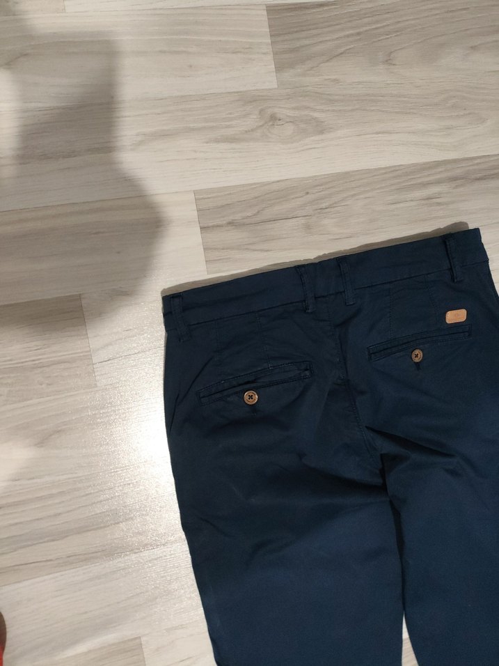 Erkek Lacivert Regular Fit Denim Pantolon - Görsel 5