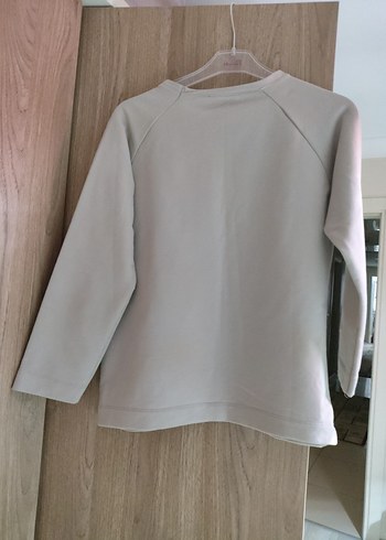 Baskılı Gri Bej Kız Sweatshirt - Görsel 2