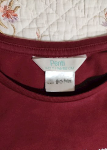 Bordo Uzun Kollu Rahat Kız Çocuk Pijama Takımı - Görsel 4