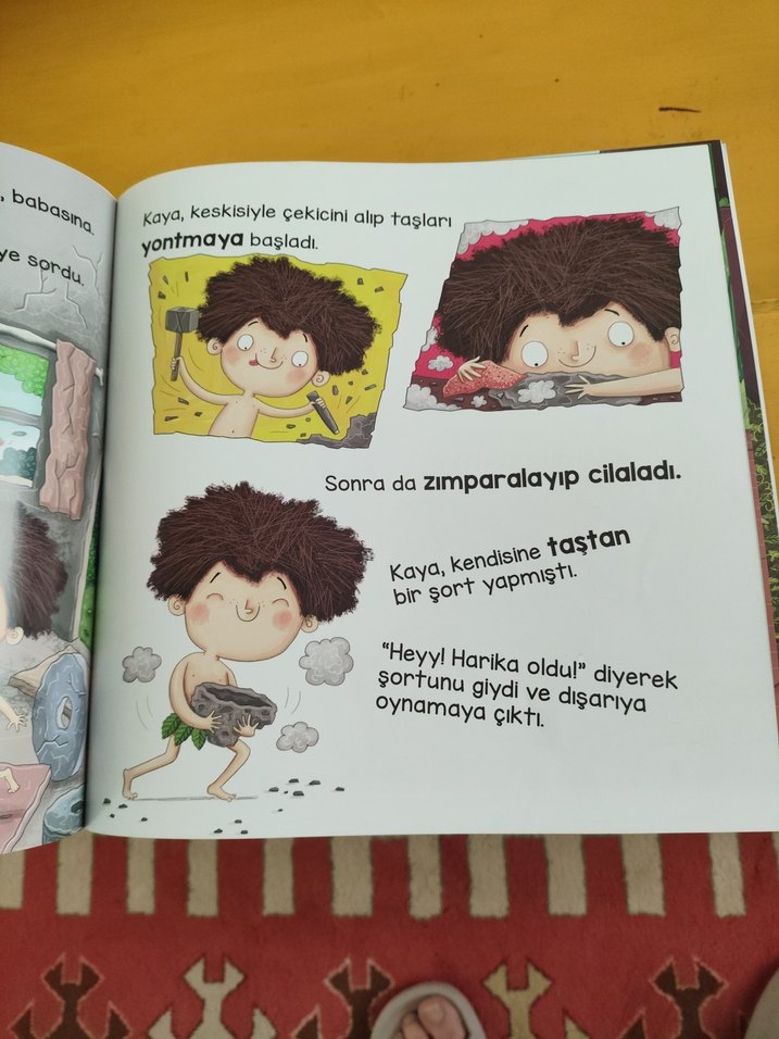Taş Devri Modası - Çocuk Hikaye Kitabı - Görsel 4