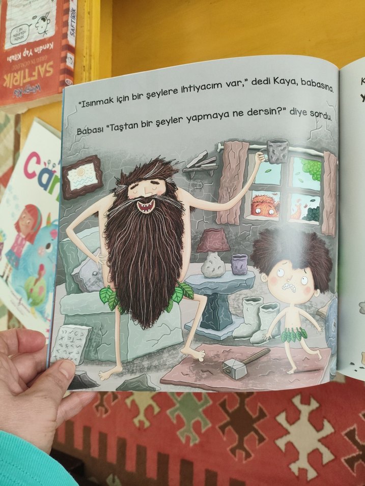 Taş Devri Modası - Çocuk Hikaye Kitabı - Görsel 3