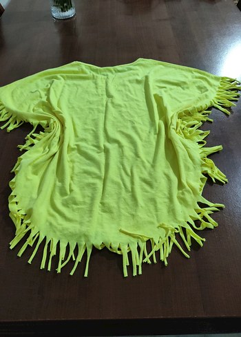 Sarı Püsküllü Bohem Kız Tişörtü - Görsel 4